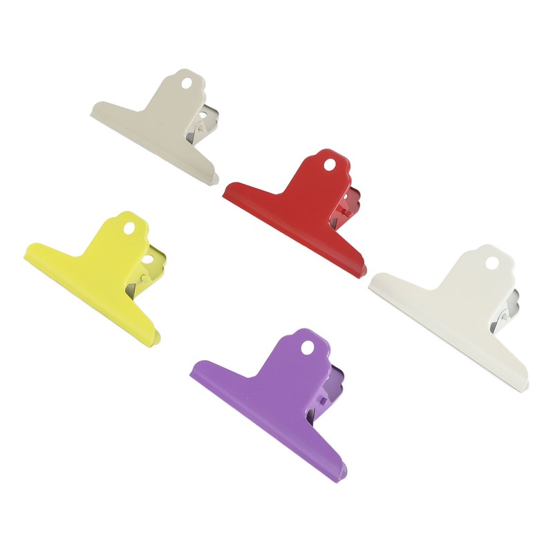 5pcs Colorful Metal Bull Hinge Clips Wall Hanging Heavy Duty