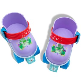 WELLWON Kids Roller Skate for Girls Boys, Adjustable Inline Toddler Rollerskates, Children Beginner Roller Skates Quad-Style 4 Wheel for Indoor Outdoor Sports, Easy Training