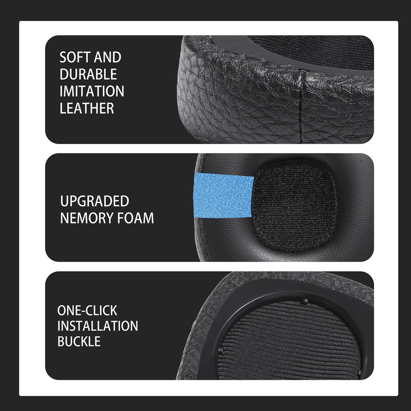 PESLNG Professional PU Leather Replacement Ear Pads for Marshall Major