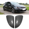 2pcs Carbon Fiber Style Rearview Wing Mirror Cover Cap