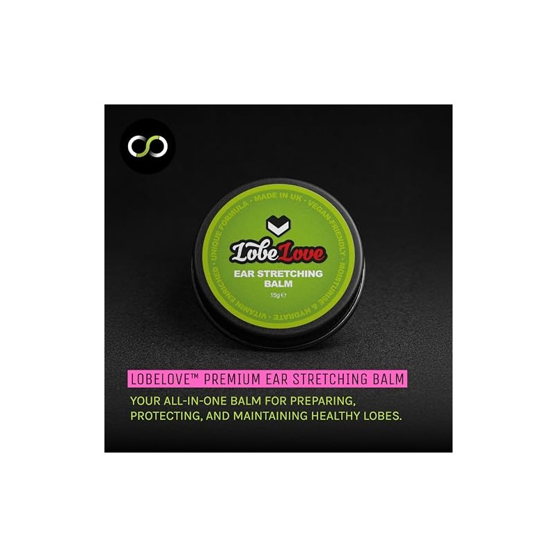 Stretch It - Premium Ear Stretching Balm, Lobelove Ear Stretching