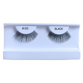 10 Pairs 100% Human Hair False Eyelashes Natural Black #205