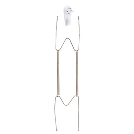 uxcell 1Pcs Plate Hanger, 14 Inch Stainless Steel Invisible Wall Plate Hangers with 1Pcs Wall Hooks for Decorative Plates, Silver