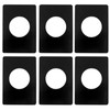 6 PCS Door Knob Plate, Matte Black Door Lock Repair