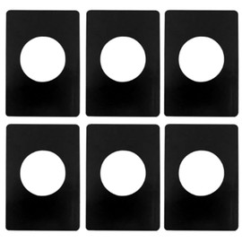 6 PCS Door Knob Plate, Matte Black Door Lock Repair Backplate Door Handle Hole Cover Filler Kit for Deadbolt Fixing, Prevent Door Lock Loose or Wobbly