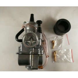 OKOCOPY 26mm PWK Flatslide Power Jet Carb for 125 250CC KOSO OKO MOPED SCOOTER PIT [C8]