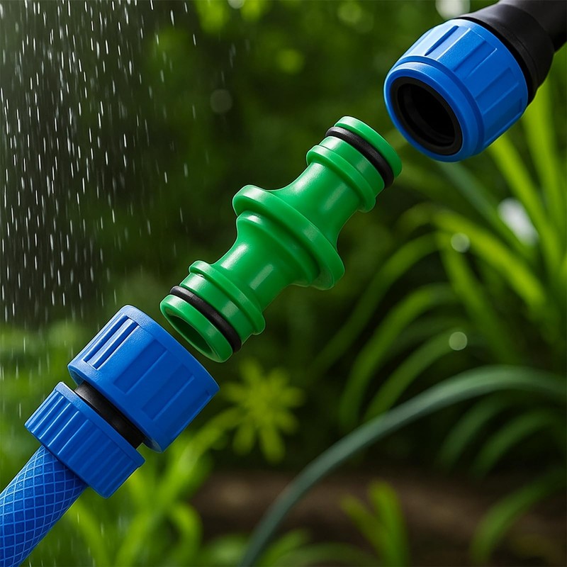 MOAZIFI Pack of 12 Hose Connectors, 1/2 Inch, Hose Coupling