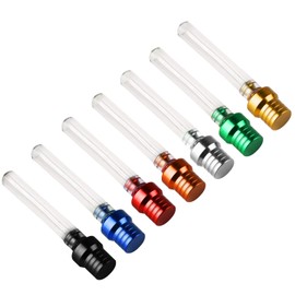 MUZHUPGUZ 7 pcs Motorcycle Breather Hose Gas Fuel Tank Cap Vent, Fits Pit Dirt Bike Motorcycle Gas Cap Vent Hose Tube, Aluminum Universal Breathing Tube Fits All Off-Road Motorcycles ATVs