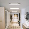 Qcyuui Dimmable LED Ceiling Light Modern Acrylic Linear LED Ceiling