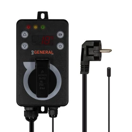 Mi-Heat Universal Outdoor Thermostat - Temperature Controller GH600 for Greenhouse, Terrarium, Incubator, Beehive - for Heating and Cooling - Universal Thermostat IPX4 - Remote Sensor