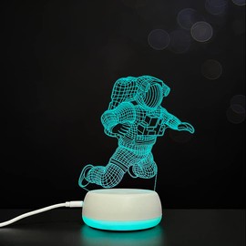 Xdorra 3D Spaceman Astronaut Night Light - New Spaceman Birthday Gifts Bedside Lamp Xmas Holiday Party Gifts for Child Office Bars Home Decors Gifts for Kids Boy