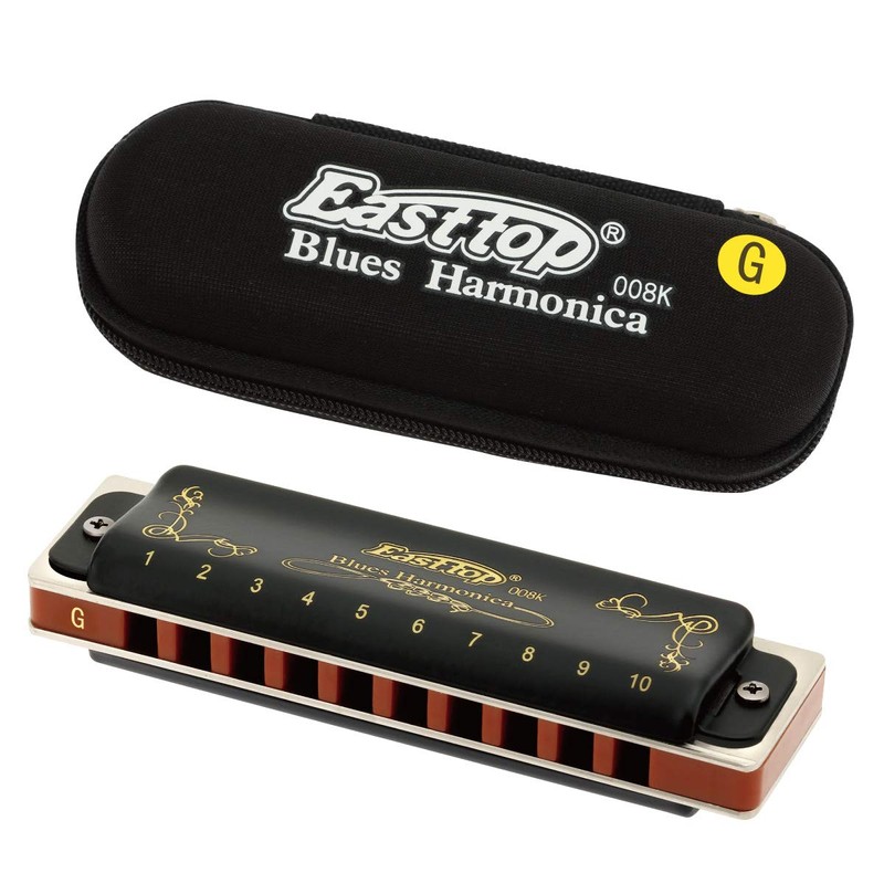 East top Harmonica G, Blues Harmonica Key of G 10