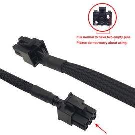 COMeap Molex Power Cable for EVGA PSUs, 6 Pin to 3X 4 Pin Molex Hard Drive Adapter Sleeved Splitter for Some Specific Types of EVGA Power Supply 20-in(50cm)