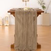 Socomi Nude Coffee Table Runner Spring Easter Cheesecloth Table Runner