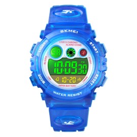 cofuo Kids Watches Boys for 4-12 Year Old, Blue Kids Digital Sports Waterproof Watches with Alarm Stopwatch, Children Outdoor Analog Electronic Watches Birthday Gifts for Age 4-12 Year Old Boys Girls