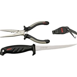 Rapala Combo Pack 6 1/2 Pliers / Falcon Fillet Knife / Clipper/ Sheath