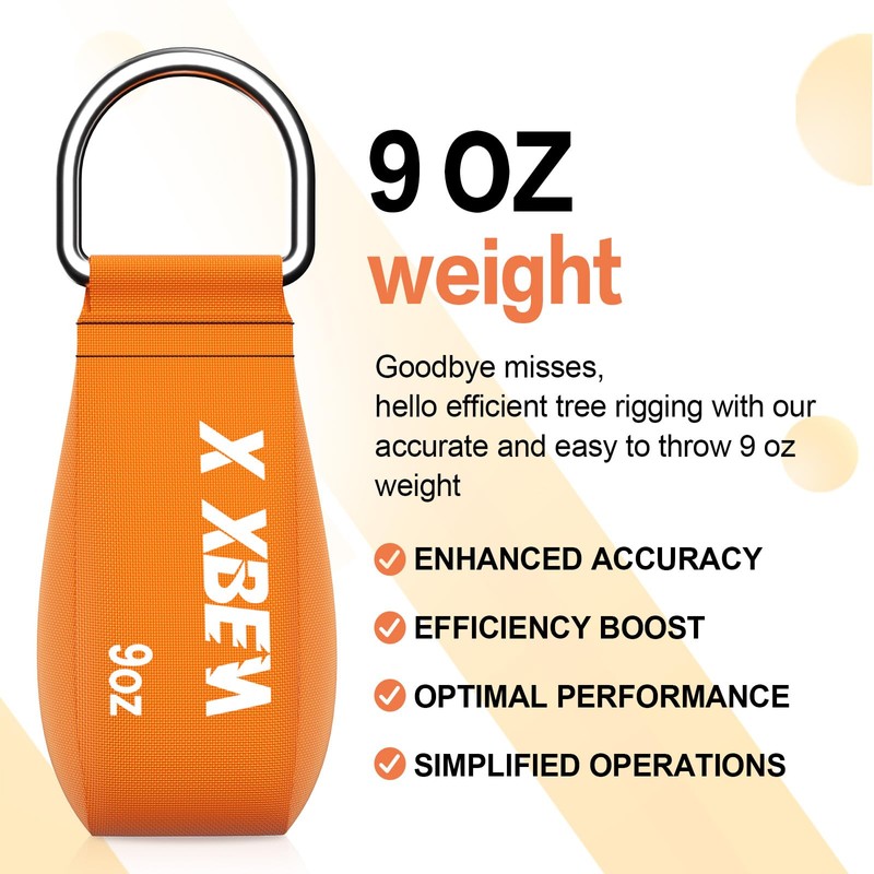 X XBEN Arborist Throw Line Kit with Slick Rope &