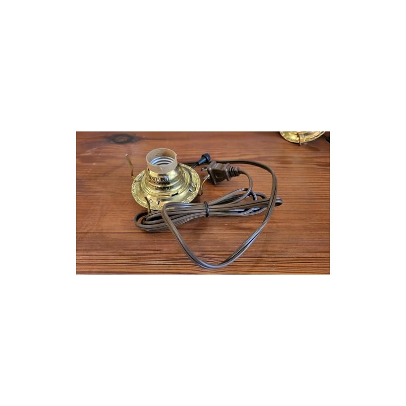 B&P Lamp® #2 Electric Brass Plated Burner with On-Off Switch