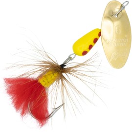 Panther Martin PMRFSH_6_GBR Single Hook Fly Teardrop Spinners Fishing Lure - Single Hook Gold/Brown - 6 (1/4 oz.)