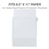 Samsill 8 Tab Recipe Dividers, Recipe Sleeves, Sheet Protector Dividers,