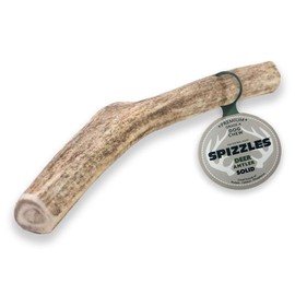Spizzles Grade A, Premium Antlers for Dogs I Long-Lasting Dental Treat IGreat for Bordem & Stress I USA-Sourced Naturally Shed I Chewing Outlet for Aggressive Chewers & Teething Puppies-Deer Antler 5"