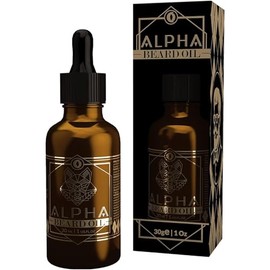 Alpha Beard Oil Aceite para Barba y Bigote, con Extracto de Thuja y Bergamota, Kit de 3 Piezas, 30 ml c/u