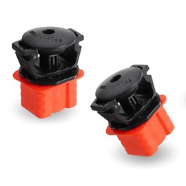 FISTANA 2 PCS Car Radiator Base + Bracket, Water Tank Radiator Bracket Upper Mounting Pin, Replaces 1695040114 2115040059, Compatible with Benz W204 W211 (Red)