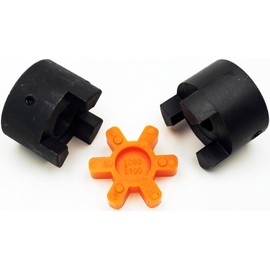 Premium 7/8 to 1 L100 Flexible 3-Piece L-Jaw Urethane Coupling Coupler Set