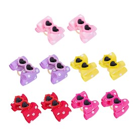 BESPORTBLE Summer Pet Hairpins Set Pcs Bowknot Hair Clips for Dogs Cats Stylish Pet Accessories