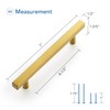 Ravinte 5 Pack Gold Cabinet Handles 4-1/2 Inch Brushed Brass