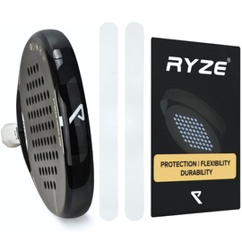 RYZE Transparent Padel Racket Protection - Smooth Surface - Padel Racket Protectors in Pack of 2 - Durable and Elastic Material - Easy to Apply - Minimal Air Bubbles