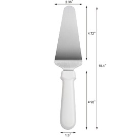 New Star Foodservice 36138 Plastic Handle Pie Server, 10-Inch, White