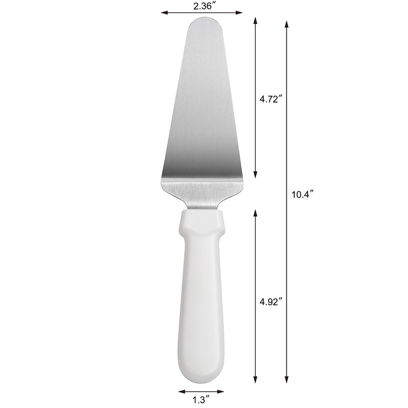 New Star Foodservice 36138 Plastic Handle Pie Server, 10-Inch, White