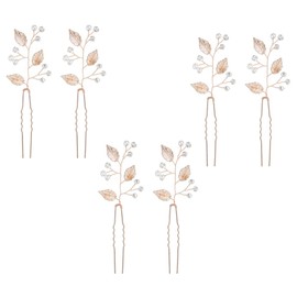 6pcs Crystal U-clip Bridal Hair Stick Retro Hairpin for Bride Wedding Party Hairpin Bridal Headdress U Shape Hairpin U Shape Hair Accessories Bridal Hairpin Girls Hair Stick