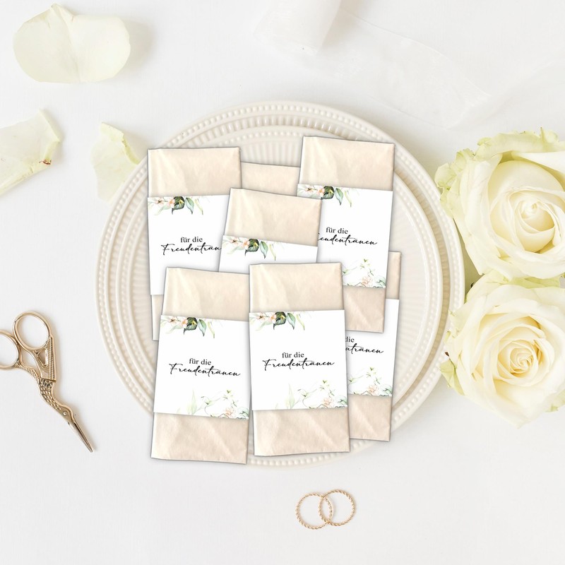 Kackspecht Menu Blank Menu Cards in Boho Design, Pack of
