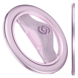 EWA MagOne Lite - Soporte para anillo de teléfono celular de 3ª generación, con correa elástica reemplazable de rotación de 360°, agarre para teléfono compatible con 15, 14, 13 Pro/Max/Plus (morado)