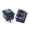 mxuteuk KCD2-223-JT 12V Momentary Rocker Switch 6-Pin Motor Polarity Reverse
