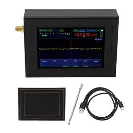 Fockety Malachite DSP SDR Receiver, 50GHz-250MHz 4GHZ-2GHZ AM SSB NFM WFM Full Band Portable Shortwave Radio Receiver, SDR Radio Receiver with 3.5in, Antenna & 2500mAh Battery