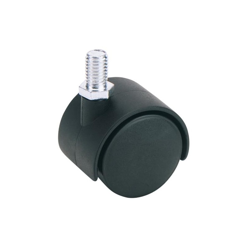 Draper 65464 25 kg SWL Twin Nylon Castor, Black, 40