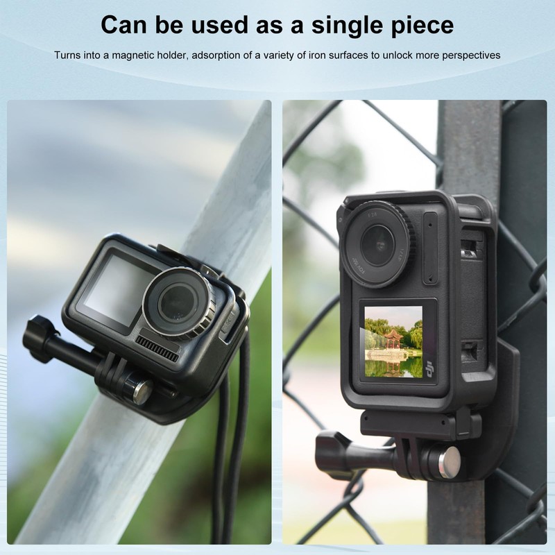 YicDofu Magnetic Neck Mount for Action Cameras, Hands-Free POV Necklace
