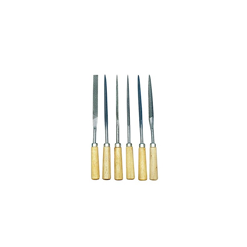 Rayher 2723800 File Set with Wooden Handle 17 cm 6