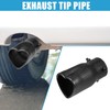 X AUTOHAUX Car Exhaust Tip Heart Shaped Tail Pipe 2.48Inch