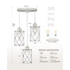 Osimir Brushed Nickel Dining Room Chandelier Light Fixture, 3-Light Pendant