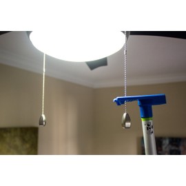 Tiptoe Stick for Ceiling Fan Pull Chains Portable Hand Fan Switch Controller for Electric Power Light Bulb and Fan Speed Adjustment Extension Tool for use in Home, Restaurant, Patio (Original)(Black)