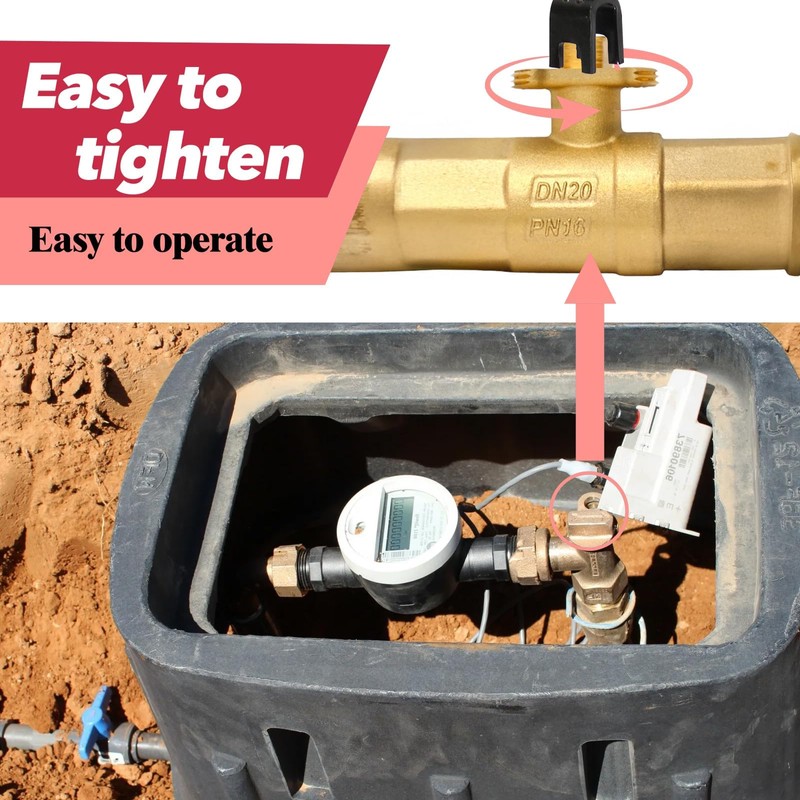 TIBOO DAY Water Meter Key 24 Inch Water Shut off