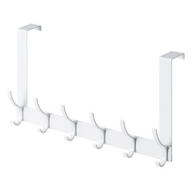 BOOMIBOO Over The Door Hooks, Sturdy Door Hanger, Towel Rack Towel Hooks for Bathroom 12 Hooks Large Over The Door for Bathroom, Bedroom，Kitchen