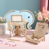 PerKoop 64 Pcs Baby Shower Guest Book Alternatives with Heart