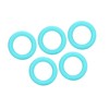 5pcs Baby Soft Silicone Teething Ring Toy Infant Safe Elastic