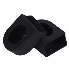 Yosoo Health Gear 1 Pair Crank Arm Boots, Silica Gel Crank Arm Boots, Crank Arm Protectors Bike Accessory for Mountain Bike Road Bike (Black)(Black)