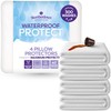 Slumberdown Waterproof Pillow Protectors 4 Pack - Silent & Breathable